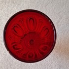 Ruby Red Glass Goblet Glossy Round Ruby Glass Decorative 6" Drinkware — photo 2