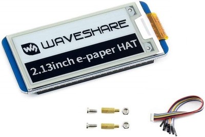 E-Paper Display 2,13 Zoll 250x122 Auflösung 3,3V/5V für Raspberry Pi Zero 3B 4B