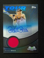 2025 Topps Chrome Graphite Tennis Belinda Bencic Jersey Auto Blue /50