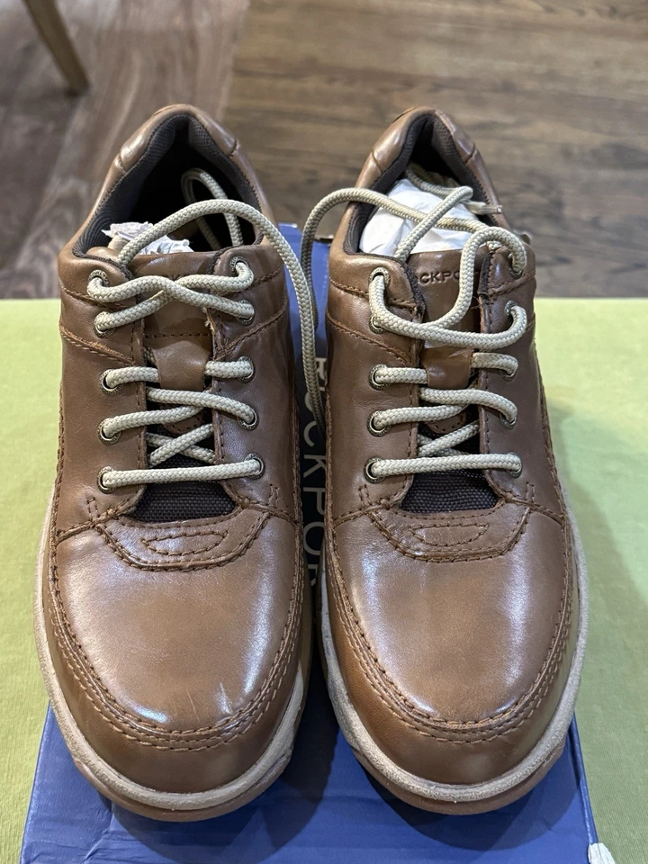 Rockport World Tour Classic Sneakers, Brown Leather, Men's Size 9 N Narrow - Image 2 of 4