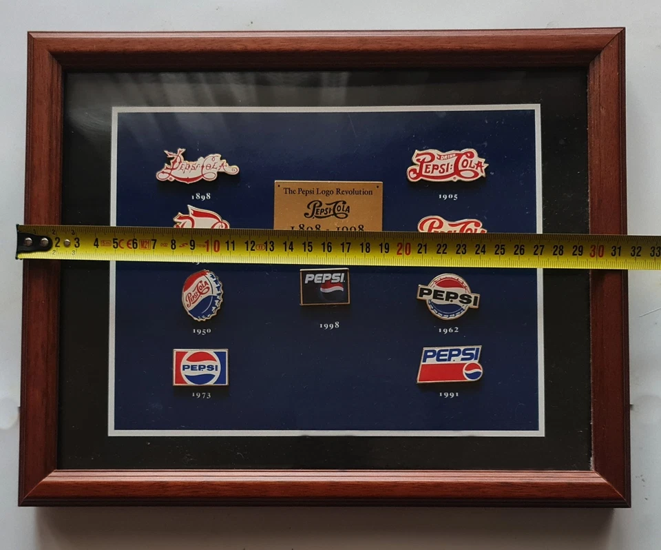 ВИНТАЖНЫЙ ПОДЛИННЫЙ PEPSI COLA ПЕПСИ ЛОГОТИП РЕВОЛЮЦИИ 1898 1998 ЛОГОТИП PIN КОМПЛЕКТ - Изображение 2 из 4