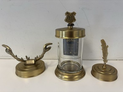 RARE Harry Potter Hogwarts POTTERY BARN Canister Jewelry KITCHEN Jar + 2 Lid Lot