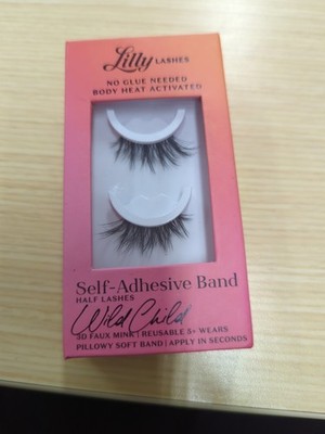 Lilly Lashes RuleBreaker Self Adhesive Band 3D Faux Mink Reusable False Lashes