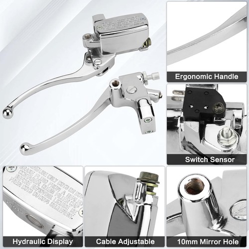 1 in Left & Right Brake Master Cylinder Clutch Replacement for Honda Shadow 1300 - Picture 3 of 12