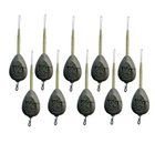 10 x Carp Quick Change Bag Stem Fishing Leads Weights 2oz Inline Lead Weight