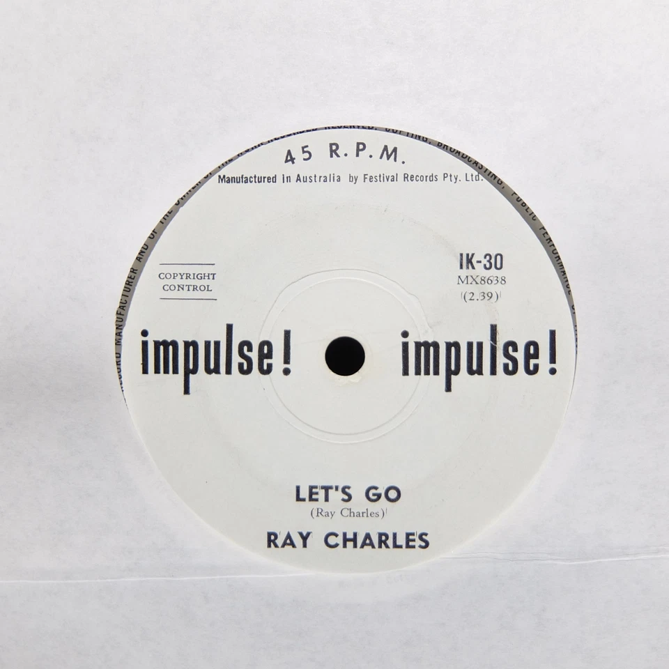 Ray Charles - One Mint Julep (Impulse IK-30) Aussie 45 - Image 2 of 2
