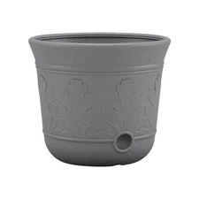 Suncast 7604168 300 ft. 300 ft Free Standing Decorative Hose Pot  Gray