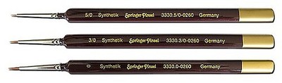 Flex-I-File Paint Brush Set 5/0 3/0 0 - Hobby and Model Paint Brush - #3330