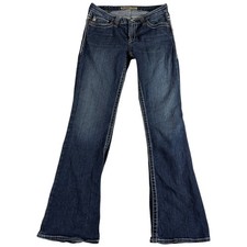 Big Star Maddie Bootcut Jeans Womens 27 Blue Denim Stretch Mid Rise Fit Casual