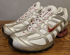 Vintage Rare Y2K Nike Impax Run Size 5 White Silver Red Very Clean