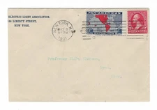 1901 NYC -Lynn MA Cover w/ Pan American Exposition BC6 Cinderella Am Expo Label