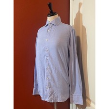 Versace 19-69 Abbigliamento Sportivo SRL Men's Blue Modern Fit Dress Shirt