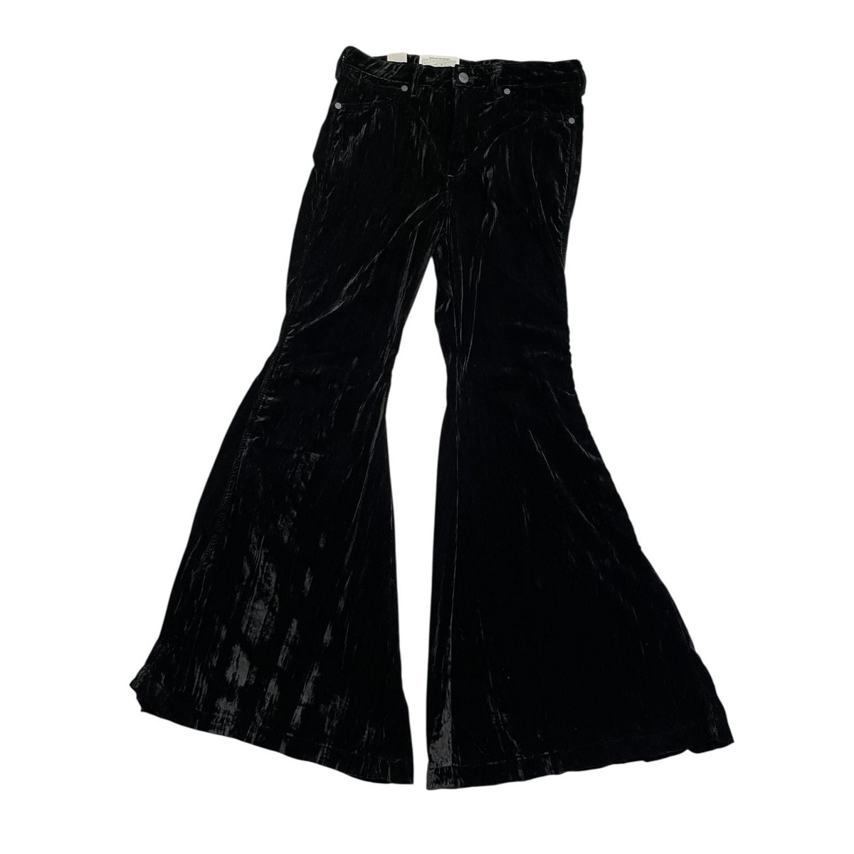 Wrangler NWT Retro High Rise Elastic Velvet Flare Bell Bottom 