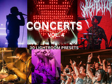 30 Concert Lightroom Night Presets Influencer Instagram Vol 4