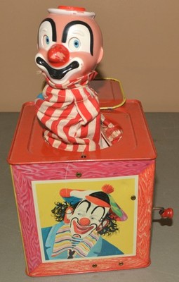 Vintage Jack-In-The-Box from Matty Mattel Toymakers dated 1961 - display only