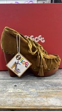 Brown FLOGG Leather And Beech Wood Sandals Shoes EVO Insole Model Z