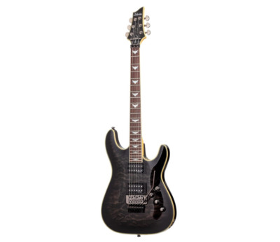 Schecter Guitar Research Omen Extreme-6 FR Electric Guitar - See-Thru Black