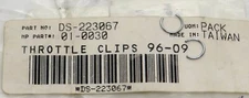 DS223067 Motion Pro Throttle Cable Retainer Clips (set of 2) for Harley cycles