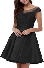 Women's Short Homecoming Dresses Lace Floral Lace Up Prom Party Dresses. Size: 4