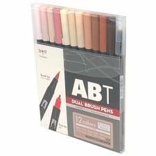 Tombow AB-T12CPO ABT Dual Brush Pens 12 Colors Portrait