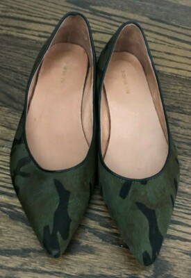 all black jungle ballet flats