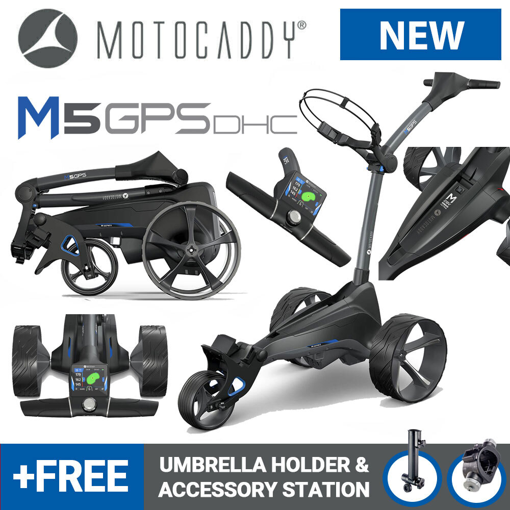 Motocaddy M5 GPS DHC Electric Golf Trolley Ultra Lithium 36 Hole
