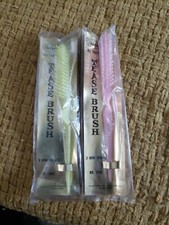 Dolores TEASE BRUSHES Lot 2 Vintage Hairbrush Yellow/Pink 60s 70s NIB