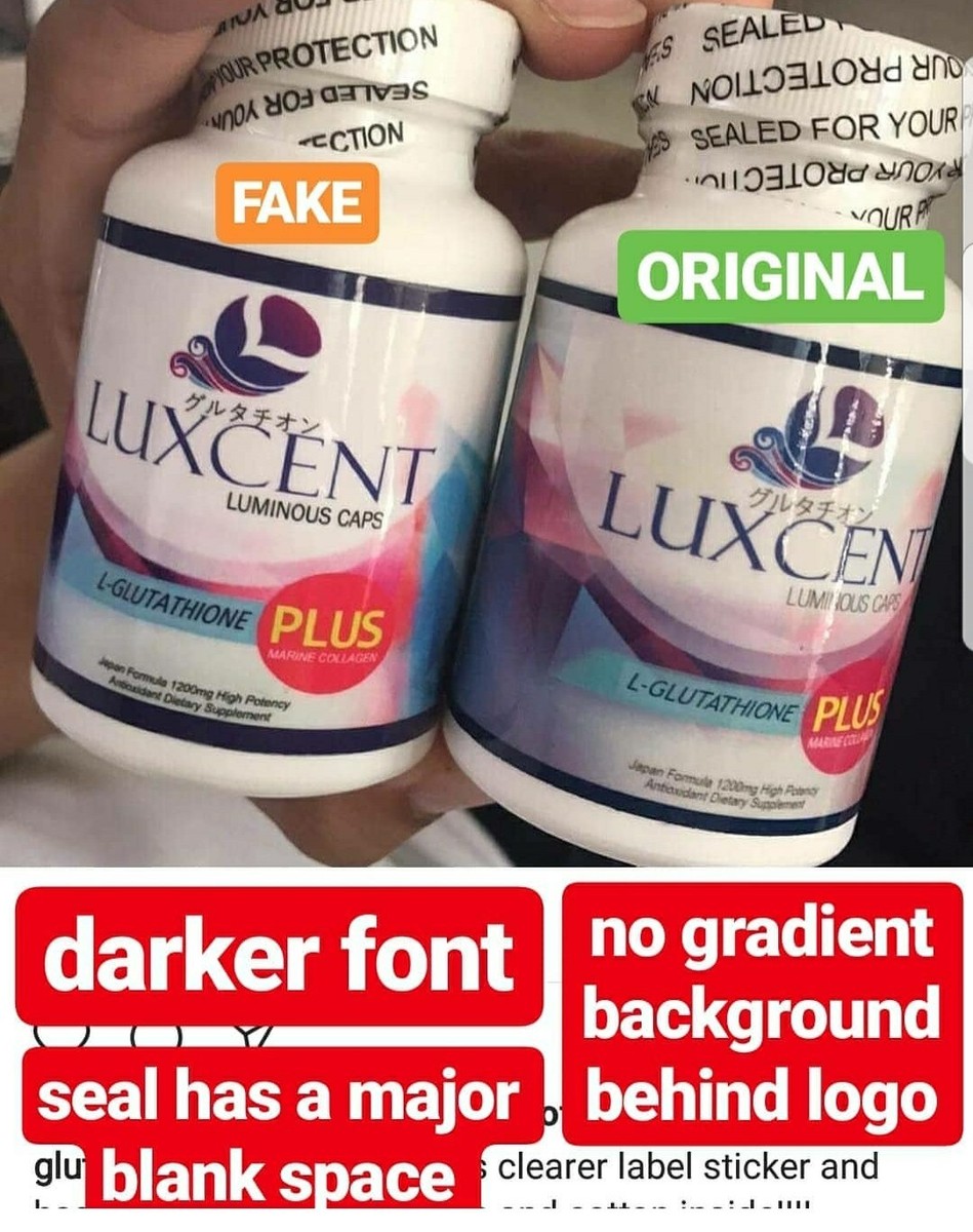 Luxcent Luminous Caps L-Glutathione 1800mg (60 Capsules)