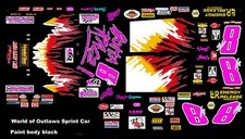  8 GOTTA RACE Sprint World Of Outlaws 1/64th Scale Decals