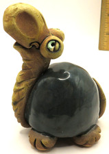 Little Figurine Art Ceramic Handmade Decor Animal 4.5" Tall