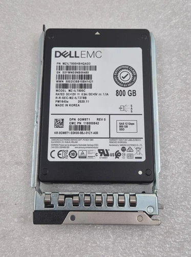 PM1645A for Dell 3TCV6 1.6TB SAS 12Gb/s Mixed Use 2.5in SSD MZ-ILT1T6C w/ Gen14 - Afbeelding 1 van 4