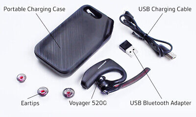 Plantronics Voyager 5200 UC Smart Sensor Bluetooth Headset with
