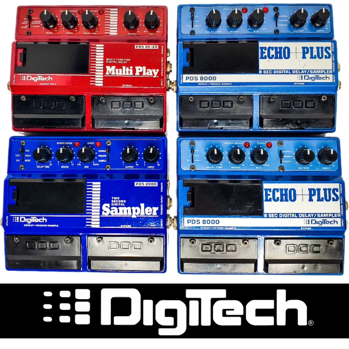 DigiTech DOD Echo Plus PDS 2000 8000 20/20 Digital Guitar Mod Effect Loop Pedals