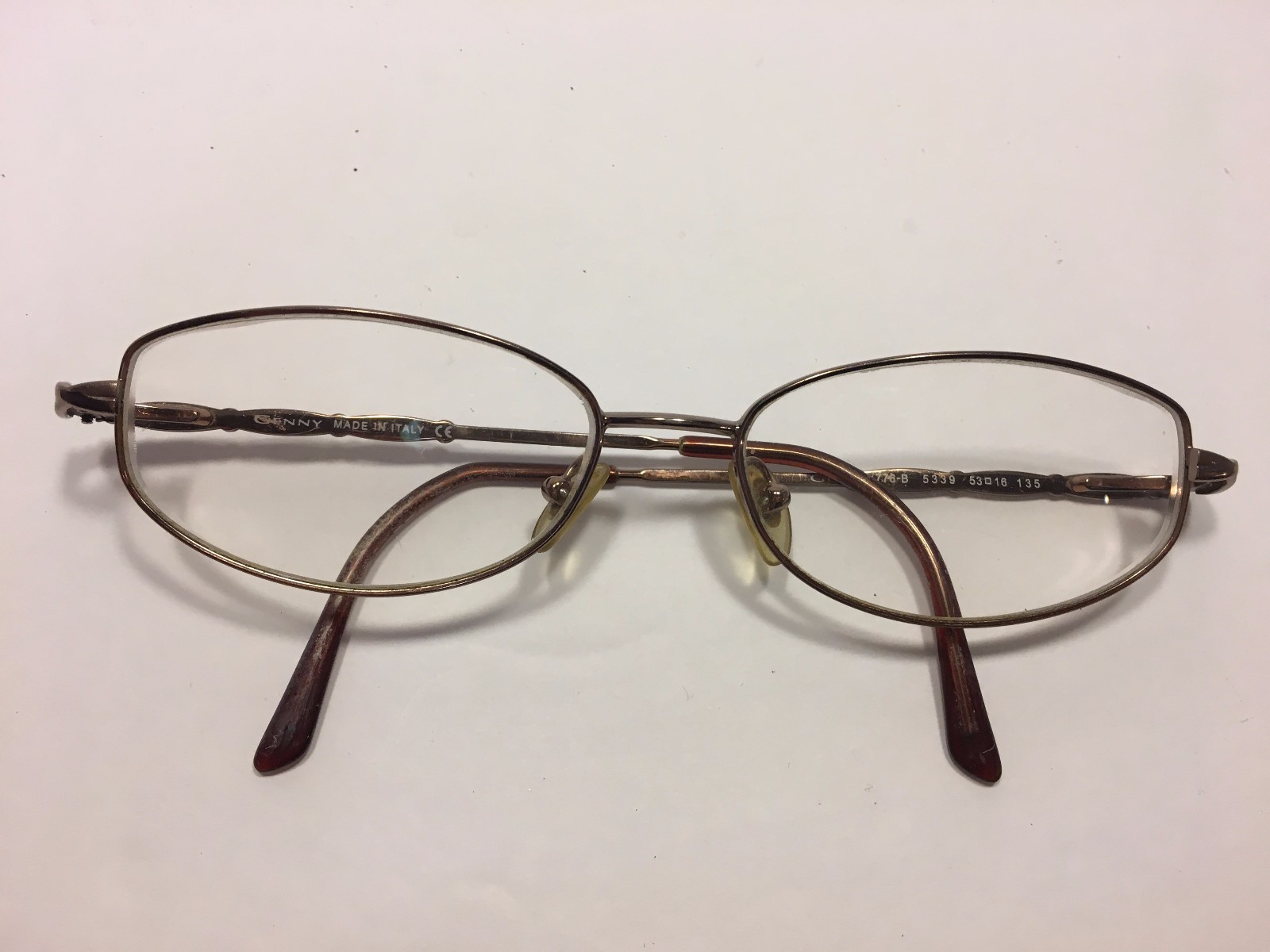 Genny Eyeglasses Italy 53*16*135 776B 5339 Rose Gold Vintage Glasses