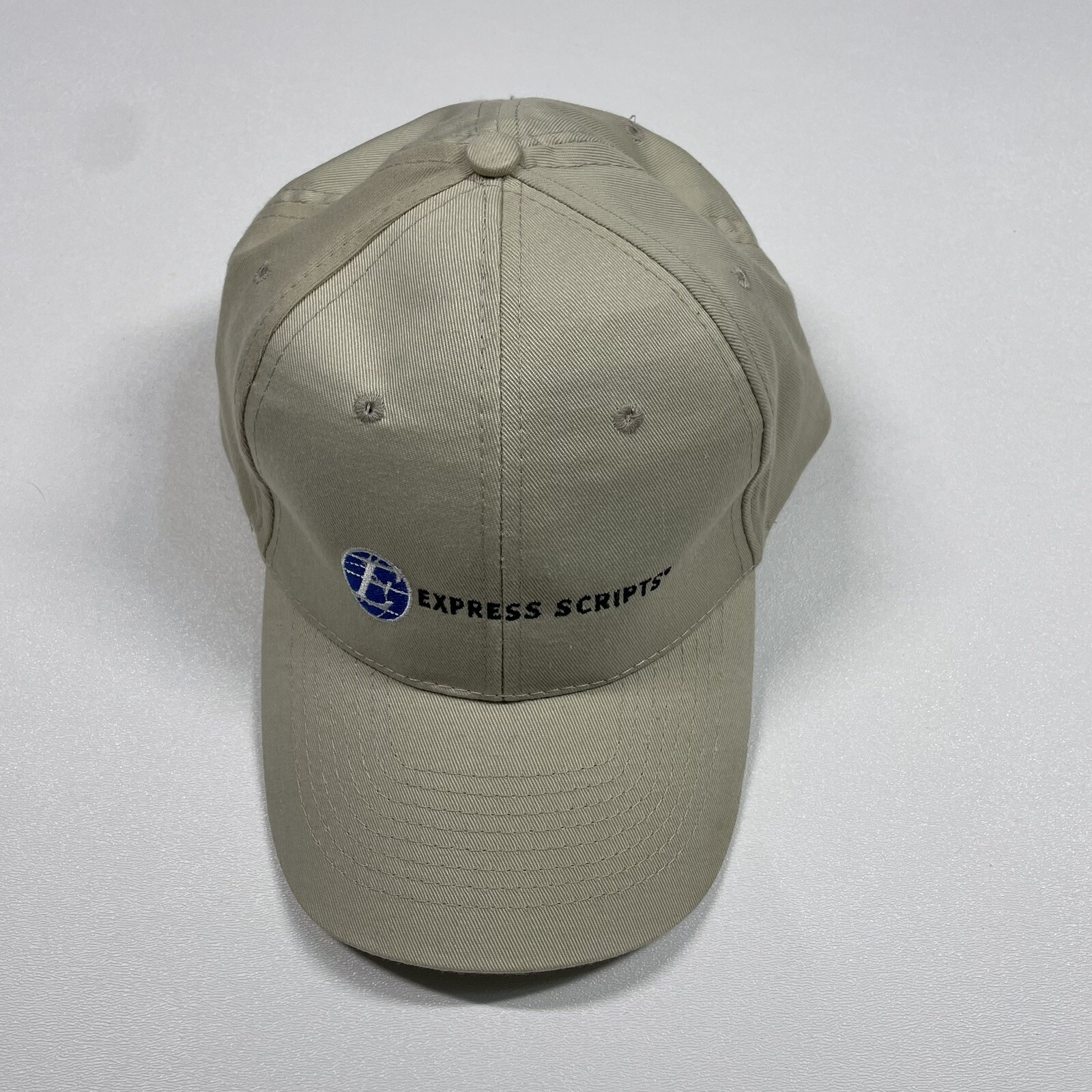Express Scripts Hat Cap Men’s Beige Strapback Emb… - image 4