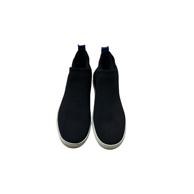 Rothy\'s The Chelsea Slip On Black High Top Boots Womens 7.5 Sneakers Shoes Black Rothys The Chelsea Boot Womens 7.5 High Top Knit Sneaker  main image 2