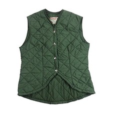 Beaver Of Bolton Womens Vest 38 Olive Green Vintage Quilt Shooting Hunting Gilet