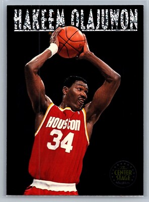 1993 Skybox Centerstage #CS6 Hakeem Olajuwon - HOF NM-MT *TEXCARDS*
