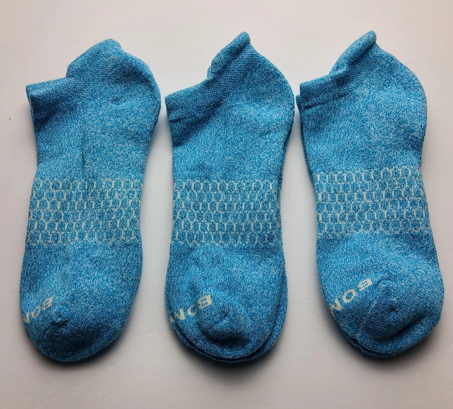 Bombas Solid Marled Ankle Socks Lot Of 3 Size L