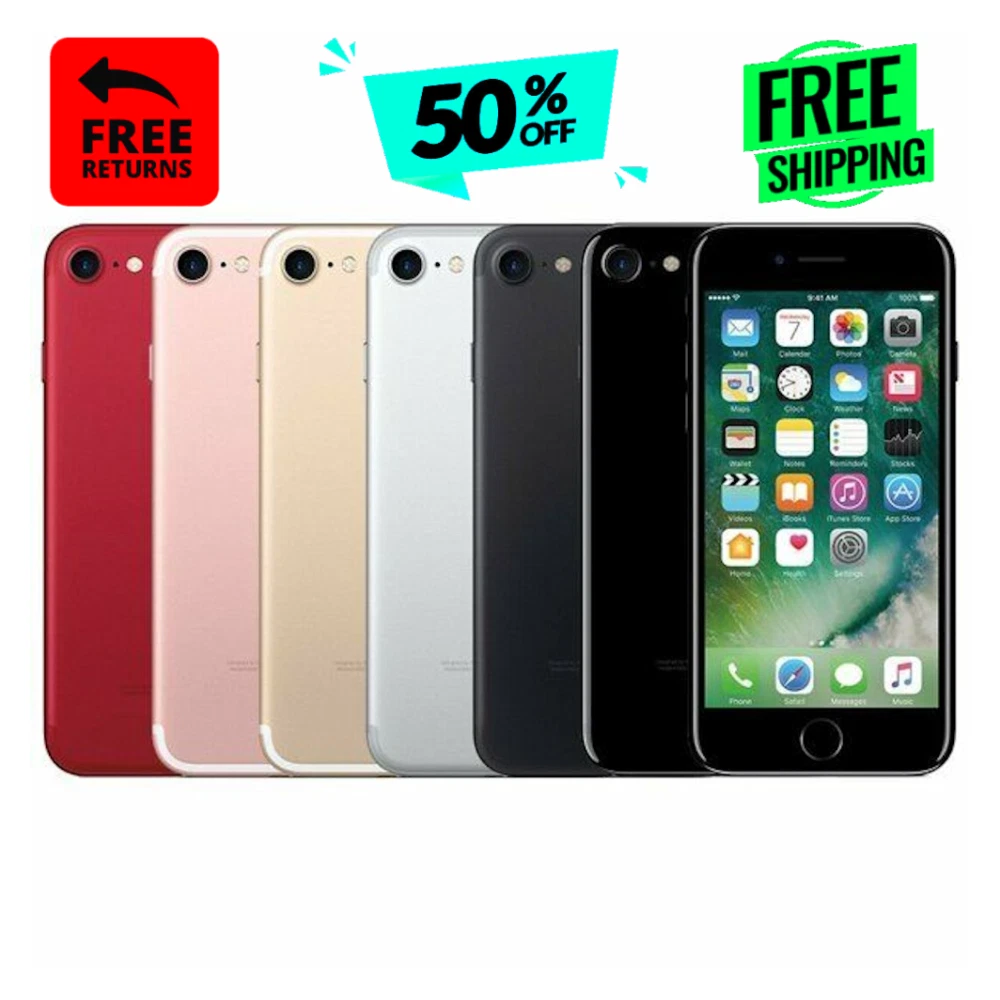 iPhone 7  128GB  ブラック Refurbished Apple iPhone 7 (Jet Black, 128GB) - Unlocked