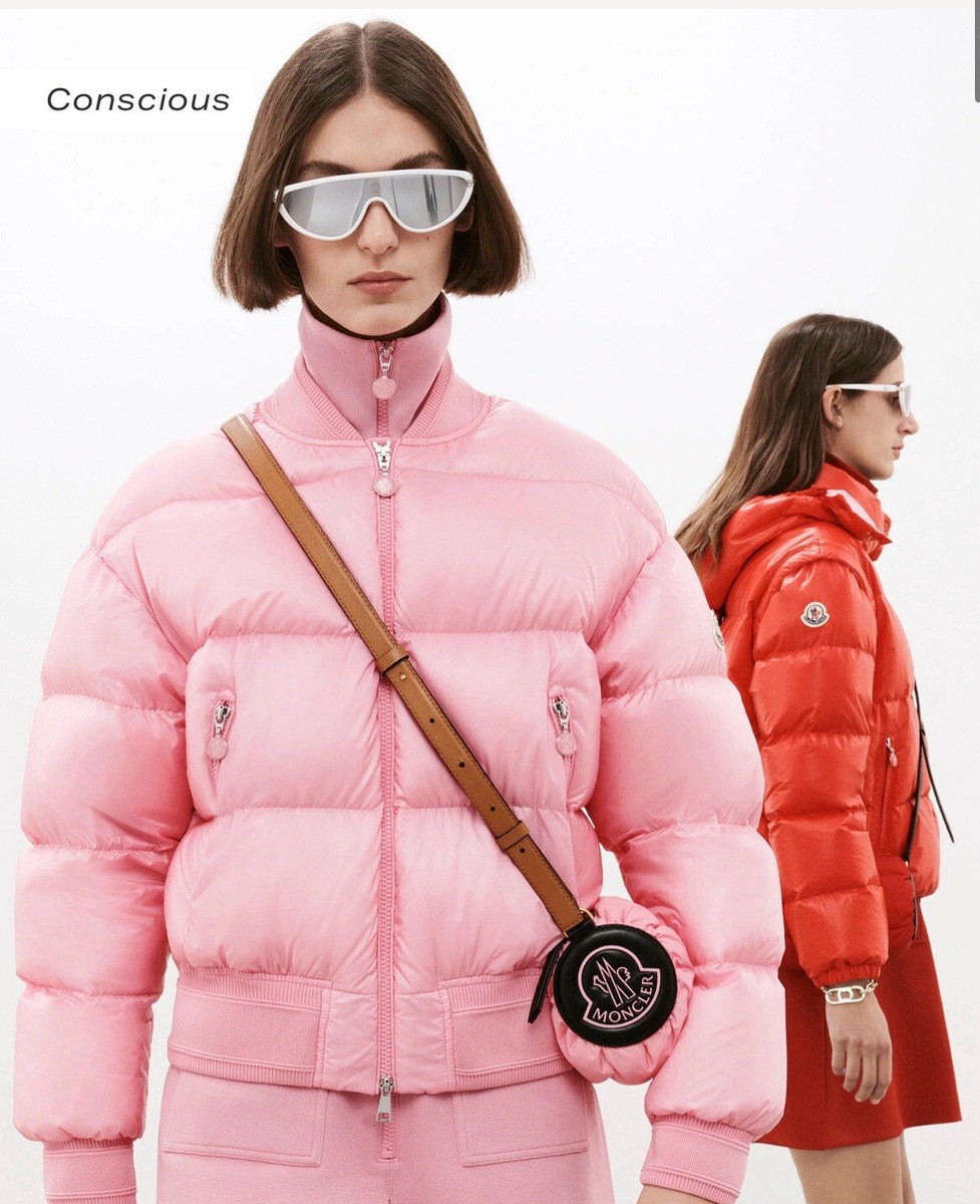 Moncler Merlat Puffer Bomber Jacket Pink Size 2 | eBay