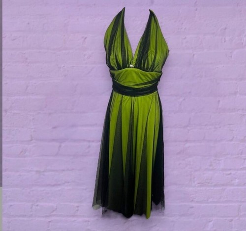 poly halter dress
