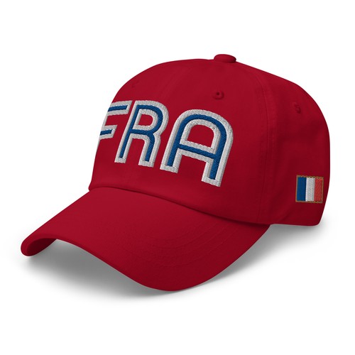 Casquette de baseball football rétro FRA drapeau national France chapeau papa - Photo 9/13