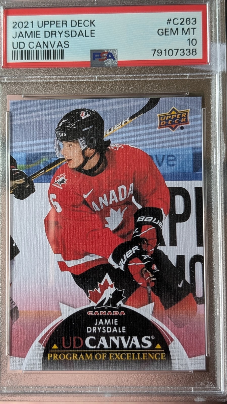 2021 UD JAMIE DRYSDALE UD CANVAS #C263 PSA10 GEM MINT