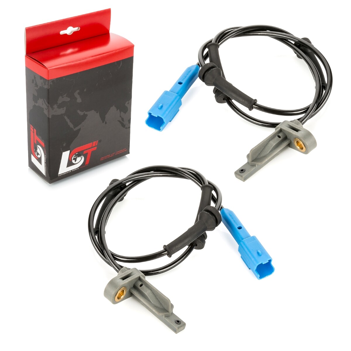 2x ABS Sensor Speed Controller Set Rear 4545.A3 for PEUGEOT 206