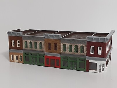 City Block #1 Structure - Reverse - 5 Stores In One- Z Scale- Laser Cut & Etched