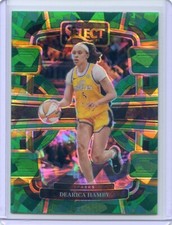 2024 Panini Select WNBA DEARICA HAMBY #77 CONCOURSE GREEN ICE PRIZM SPARKS