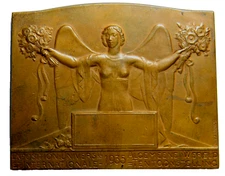 Belgium 1935  International Exposition Medal Plaque (06004)