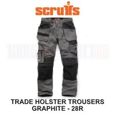Scruffs Workshop Trade Holster Durable Trouser Graphite Size 28R - T55193