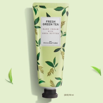 FROM NATURE Handcreme mit Sheabutter 50ml #Fresh Green Tea Moist Smooth